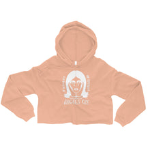 Load image into Gallery viewer, “I Forgive No Treason” Crop Hoodie Inverted