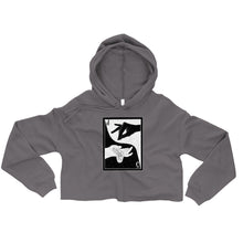 Load image into Gallery viewer, A Touch Of Time Crop Hoodie Inverted