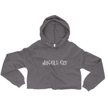 Load image into Gallery viewer, Angels Cry Logo Crop Hoodie Inverted