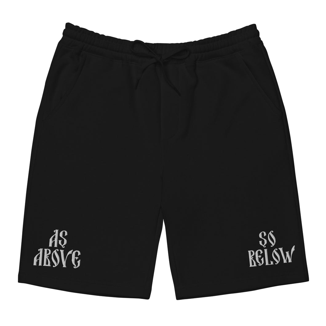 As Above So Below Inverted Fleece Shorts
