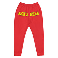 Red Hot Front Print Joggers Red