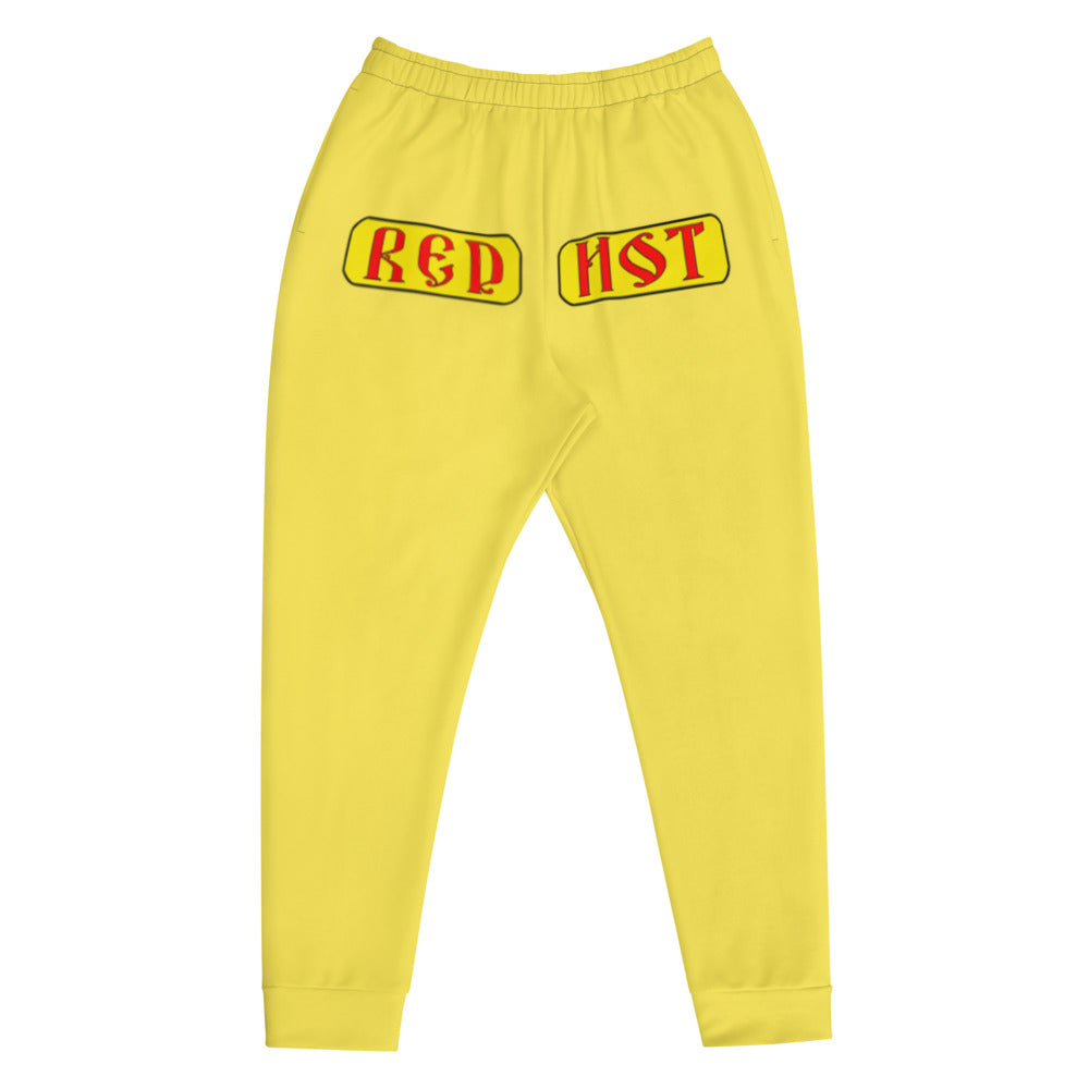 Red Hot Joggers Front Print Yellow