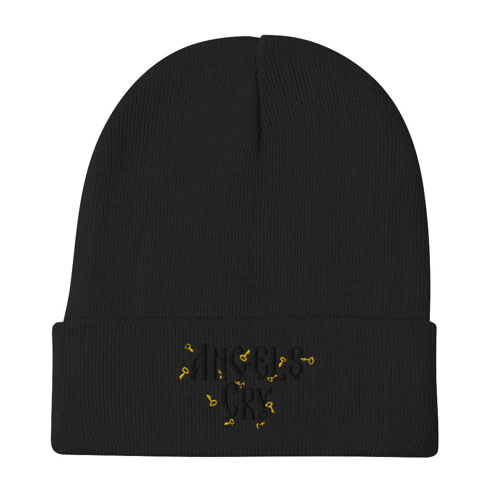 Angels Cry Key Logo Embroidered Beanie Inverted