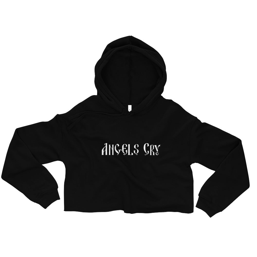 Angels Cry Logo Crop Hoodie Inverted